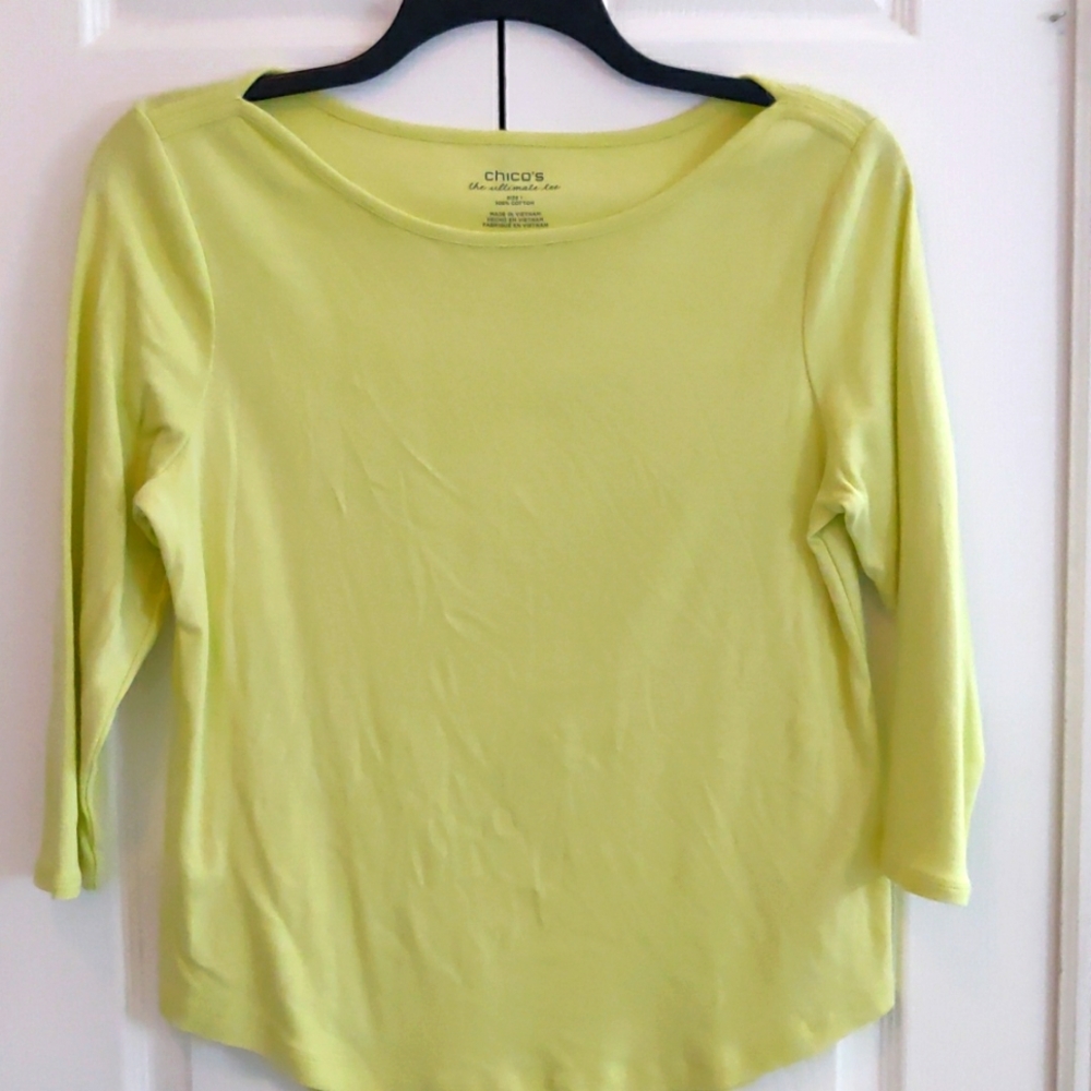 Chico's Ultimate Tee 3/4 Sleeve